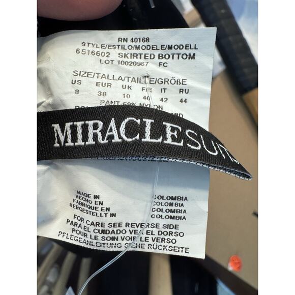 Miraclesuit Black Swimsuit Bottom Swim Skirt Women's Sz 8 NWT - Picture 7 of 7